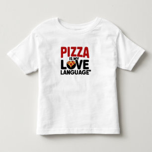 Pizza ist meine Liebe Kleinkind T-shirt
