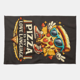 Pizza ist meine Liebe Lustiges Pizza-Liebhaber-Ges Geschirrtuch