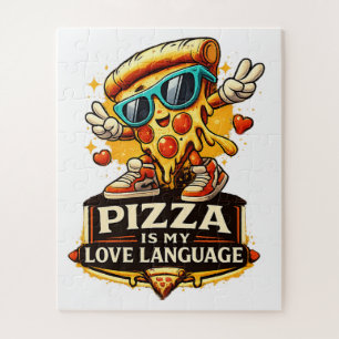 Pizza ist meine Liebe Lustiges Pizza-Liebhaber-Ges Puzzle