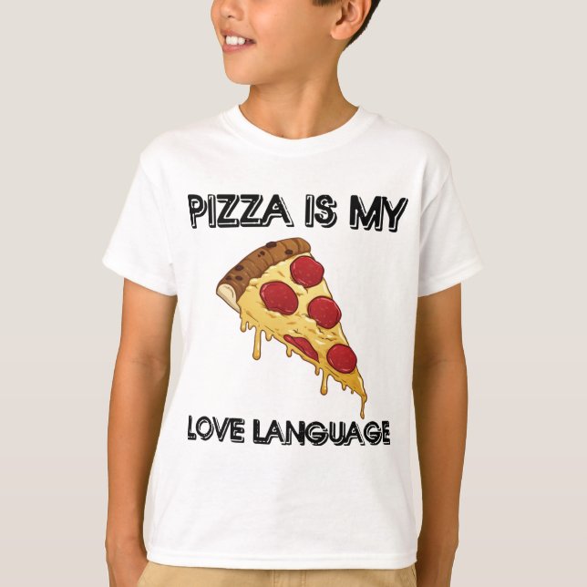 Pizza ist meine Liebe und ein Geschenk für Liebhab T-Shirt (Vorderseite)
