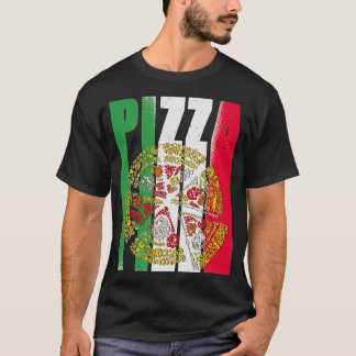 Pizza Italien Flagge Italienische Pizzaria Pizza T-Shirt