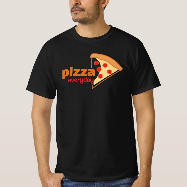 Pizza Jeden T - Shirt für Pizzaliebhaber (Vorderseite)