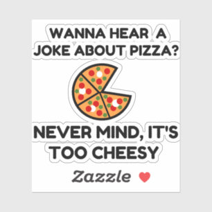 Pizza Joke Aufkleber