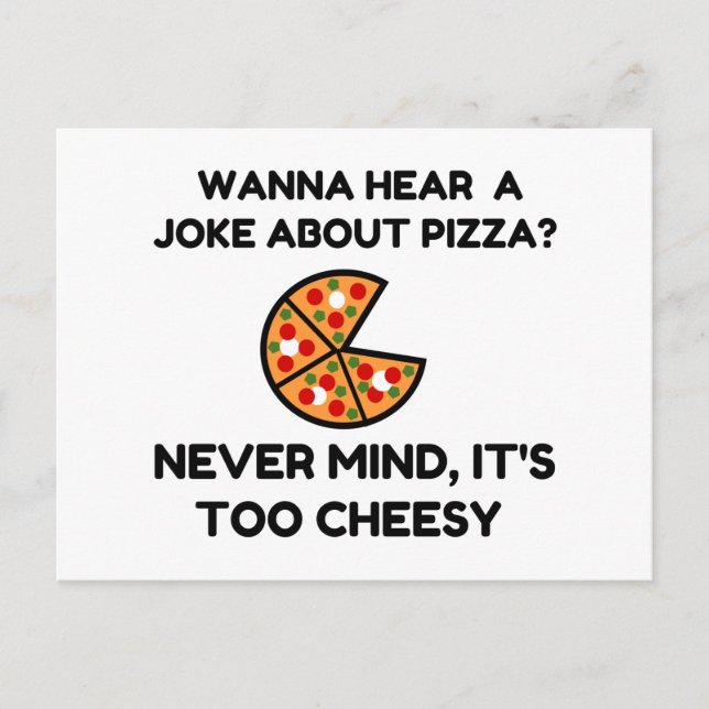 Pizza Joke Postkarte (Vorderseite)