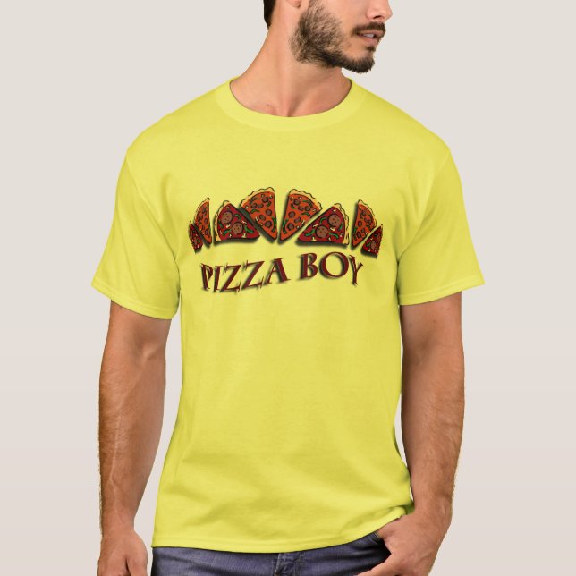 Pizza-Junge T-Shirt (Vorderseite)