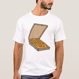 Pizza-Karton Pop-Art-Scheibe T-Shirt