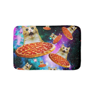 Pizza-Katze Badematte