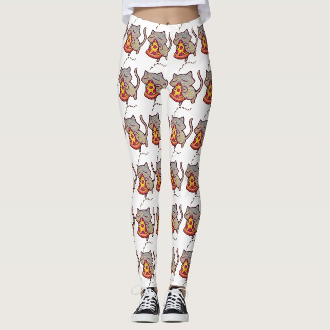 Pizza-Katze! Leggings (Vorderseite)