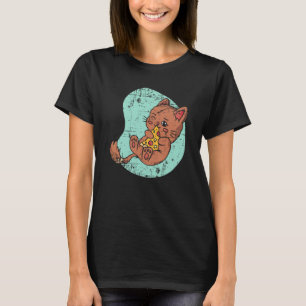 Pizza Katze Pizza Italienisches Essen Pizza Esser T-Shirt