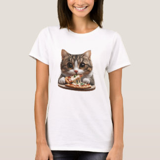 Pizza-Katze-Shirt, Food-Katze-Shirt T-Shirt