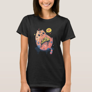 Pizza Katzenliebhaber Lustig Süße Nahrungsmittel K T-Shirt