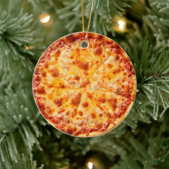 Pizza Keramik Ornament (Baum)