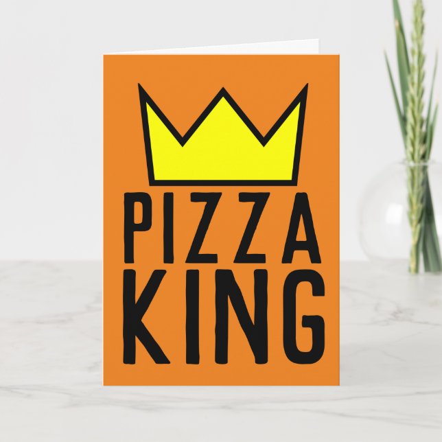 PIZZA KING BIRTHDAY GREETING CARD KARTE (Vorderseite)