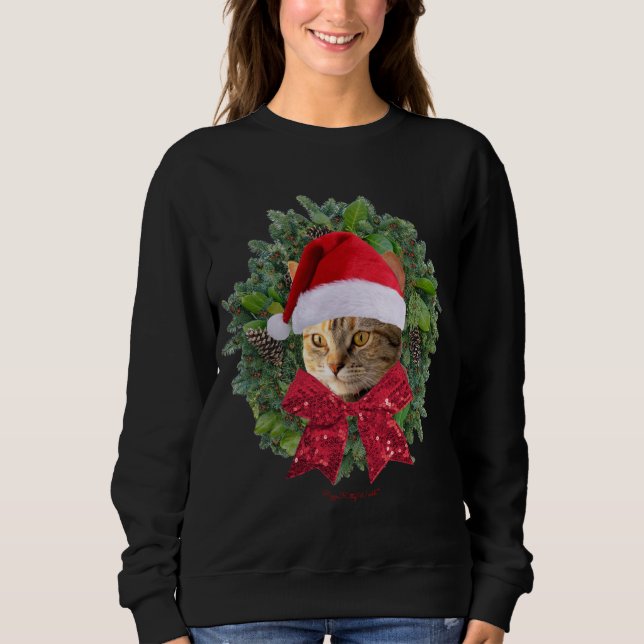 Pizza Kitty World Niedlich Torbie Cat Christmas Ki Sweatshirt (Vorderseite)