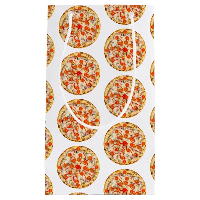 Pizza Kleine Geschenktüte (Vorderseite)