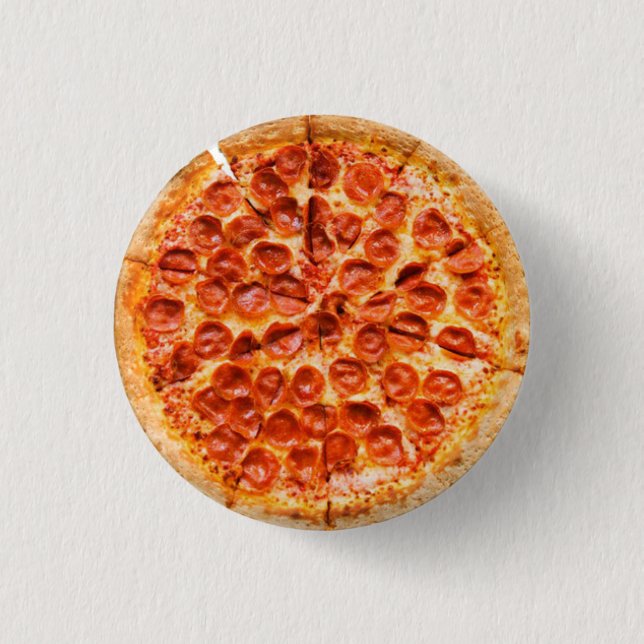 Pizza-Knopf Button (Vorderseite)