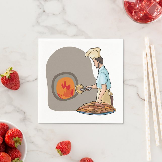 Pizza Koch Paper Napkins Serviette (Von Creator hochgeladen)