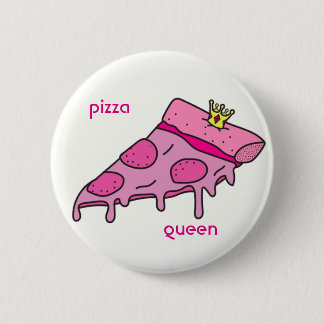 Pizza-Königin-Knopf Button