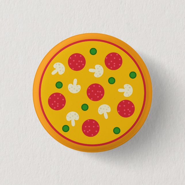 Pizza-Kuchen Button (Vorderseite)