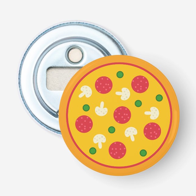 Pizza-Kuchen Flaschenöffner (Vorderseite)