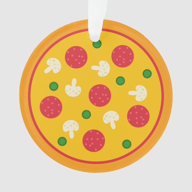 Pizza-Kuchen Ornament (Vorderseite)