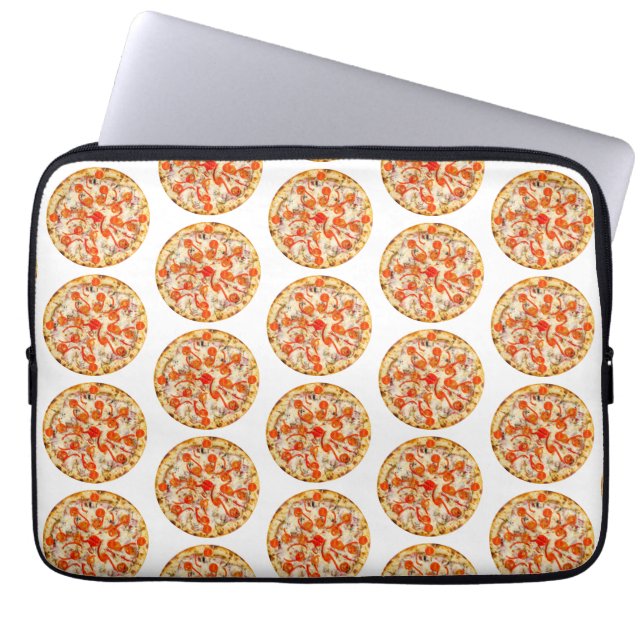 Pizza Laptopschutzhülle (Vorderseite)