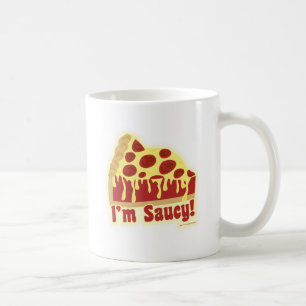Pizza Liebe Deep Dish Funny Saucy Slogan Tasse