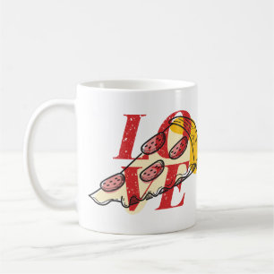 Pizza-Liebe Kaffeetasse