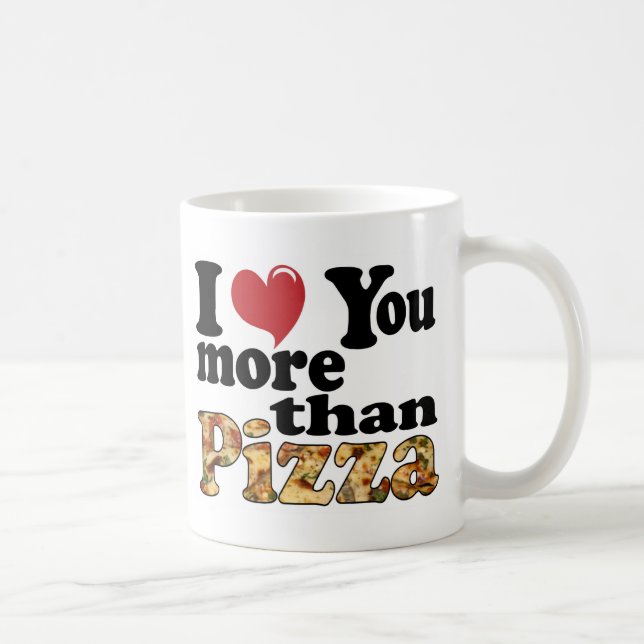 Pizza-Liebe Kaffeetasse (Rechts)