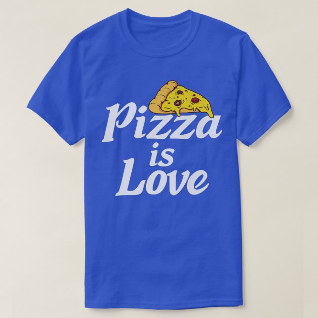 Pizza Liebe Snack Pizzalove Pizza T-Shirt (Design vorne)