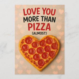 Pizza Liebe Süße Romantische Lebensmittel Valentin Einladung