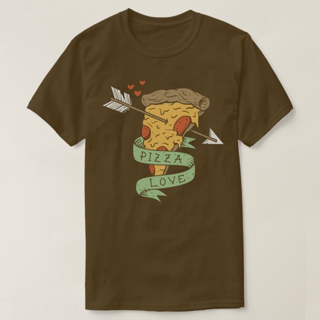 Pizza-Liebe T-Shirt (Design vorne)
