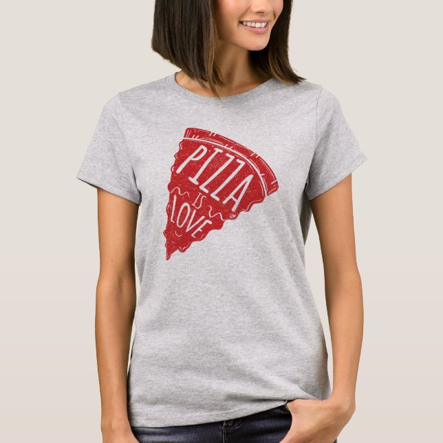 Pizza-Liebe T-Shirt (Vorderseite)