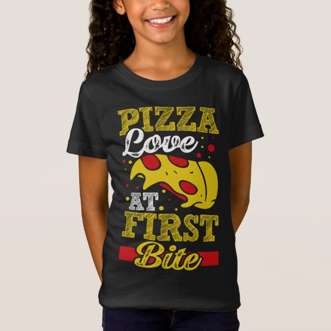 Pizza-Liebe T-Shirt (Vorderseite)