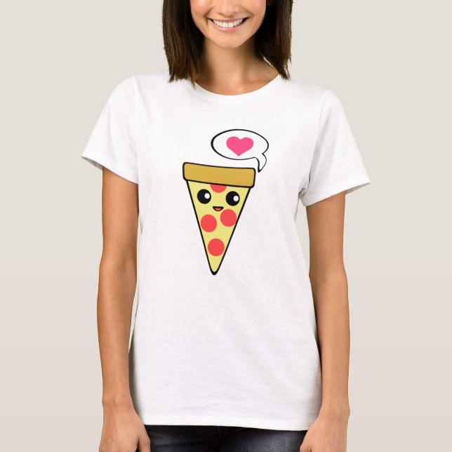 Pizza-Liebe T-Shirt (Vorderseite)