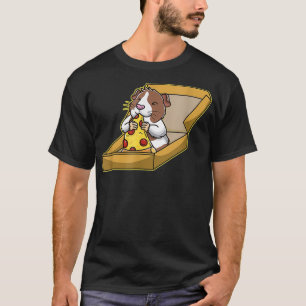 Pizza liebende Guinea Pig Niedlich Rodent Tier T-Shirt