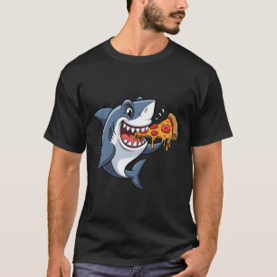 Pizza-liebende Haijacke T-Shirt