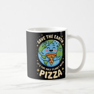 Pizza-Liebhaber Erdentag Rette den Planeten Kaffeetasse