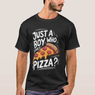 Pizza-Liebhaber ist nur ein Junge, der Pizza liebt T-Shirt