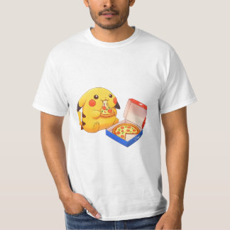 Pizza Liebhaber Pikachu (Pokemon) T-Shirt