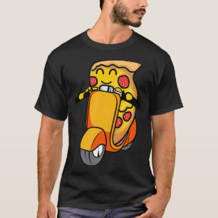 Pizza-Liefermotorrad-Shirt Coole Pizzaliebhaber T-Shirt