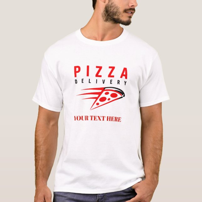 🍕 Pizza-Lieferpersonal Uniform Crew 🍕 T-Shirt (Vorderseite)