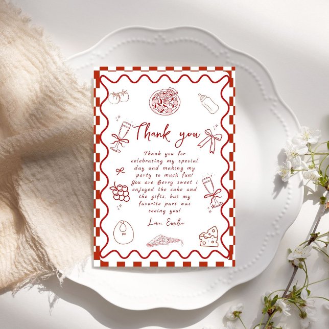 Pizza-Lieferung Baby Dusche Danke Karte (Von Creator hochgeladen)