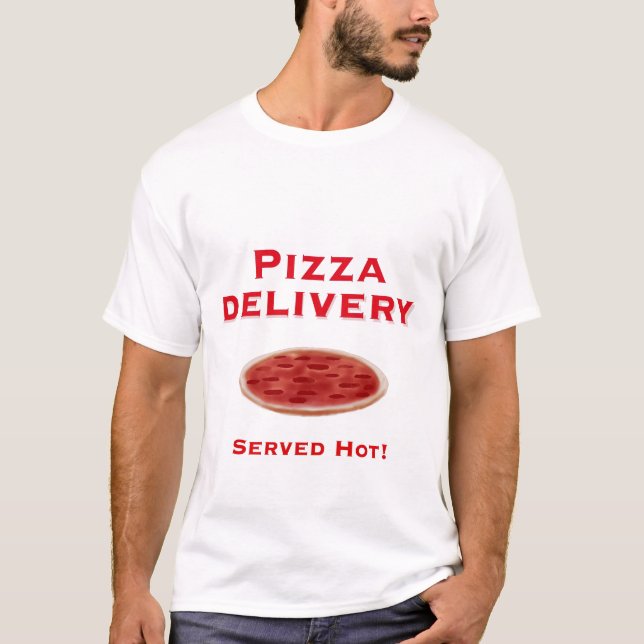 Pizza-Lieferungs-T - Shirt für Männer (Vorderseite)