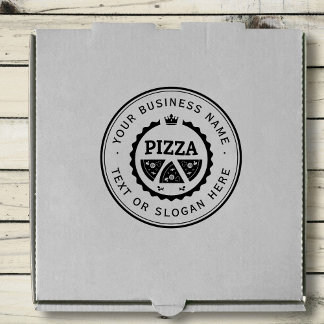 PIZZA-Logo für ein benutzerdefiniertes Unternehmen Gummistempel