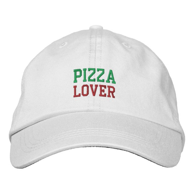 PIZZA LOVER Cap Bestickte Kappe (Vorderseite)