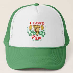 Pizza Lover Fun Design for Food Fanatics Truckerkappe