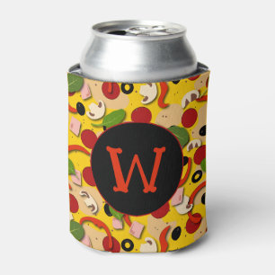 Pizza Lover Fun Monogram Dosenkühler