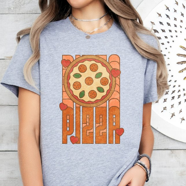 Pizza Lover, Funny Pizza T-Shirt, Retro Pizza T-Shirt (Von Creator hochgeladen)