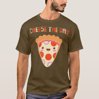 Pizza Lover Käse The Day Funny Pepperoni Slice D T-Shirt